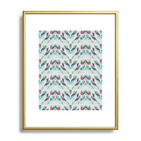 Holli Zollinger Malibu Ikat Metal Framed Art Print