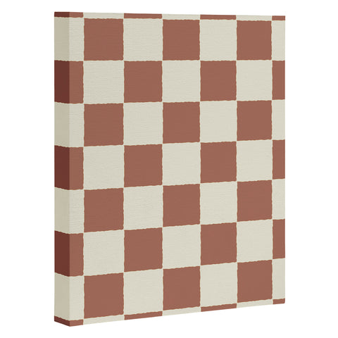 Holli Zollinger MAYA CHECKER CLAY Art Canvas