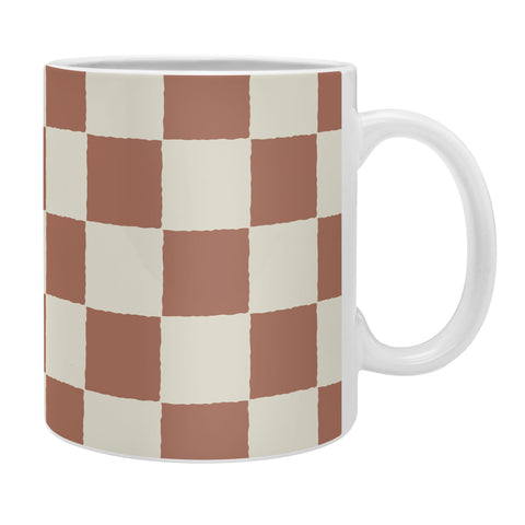 Holli Zollinger MAYA CHECKER CLAY Coffee Mug