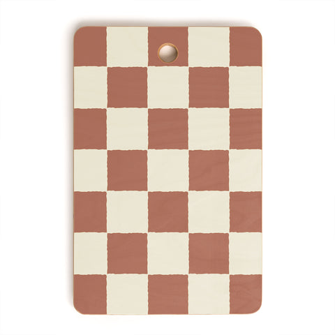 Holli Zollinger MAYA CHECKER CLAY Cutting Board Rectangle