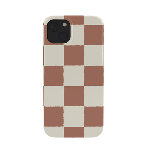Holli Zollinger MAYA CHECKER CLAY Phone Case