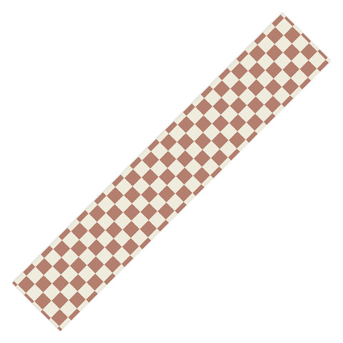Holli Zollinger MAYA CHECKER CLAY Table Runner