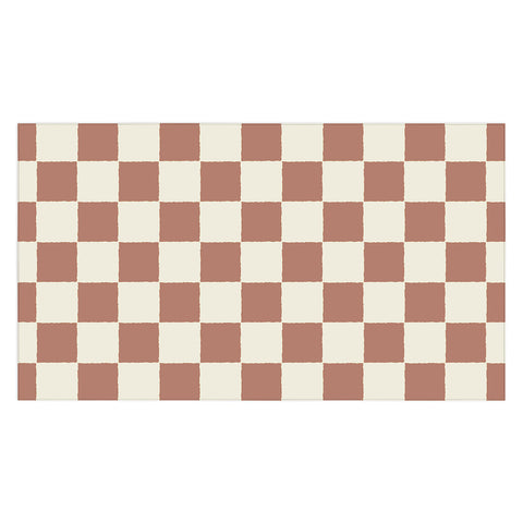 Holli Zollinger MAYA CHECKER CLAY Tablecloth