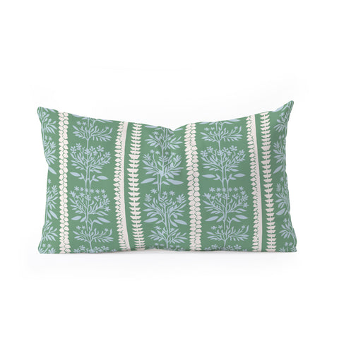 Holli Zollinger MILLIE STRIPE GREEN Oblong Throw Pillow