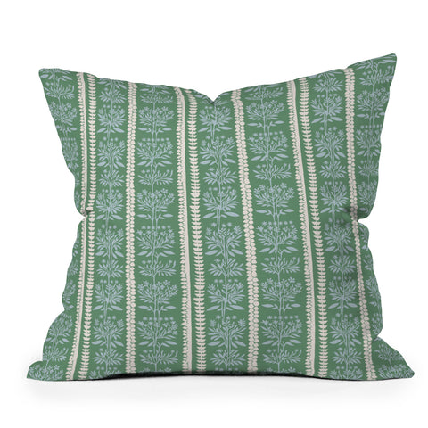 Holli Zollinger MILLIE STRIPE GREEN Outdoor Throw Pillow
