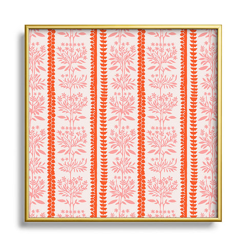 Holli Zollinger MILLIE STRIPE Square Metal Framed Art Print