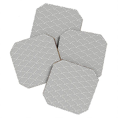 Holli Zollinger MOSAIC SCALLOP LIGHT Coaster Set