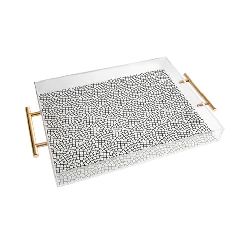 Holli Zollinger MOSAIC SCALLOP LIGHT Acrylic Tray