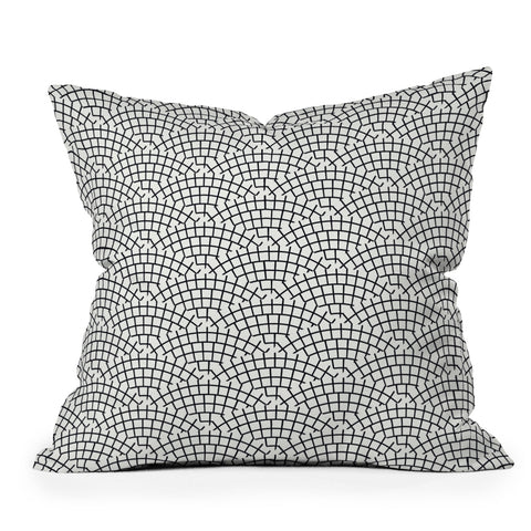 Holli Zollinger MOSAIC SCALLOP LIGHT Outdoor Throw Pillow