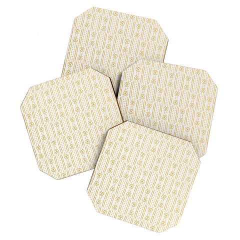 Holli Zollinger MUDCLOTH GOLD Coaster Set