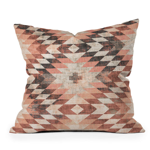 Holli Zollinger NATIVE CORAL DIAMOND Outdoor Throw Pillow