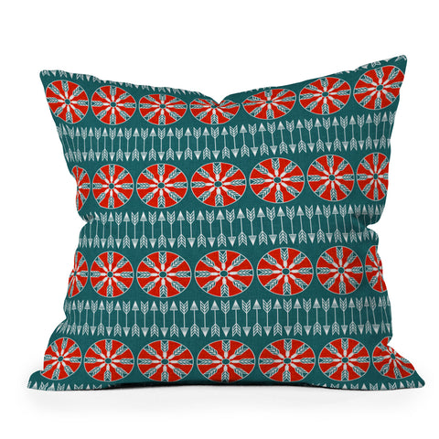 Holli Zollinger Native Sun And Arrow Outdoor Throw Pillow
