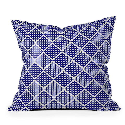 Holli Zollinger Nautical Knots Outdoor Throw Pillow