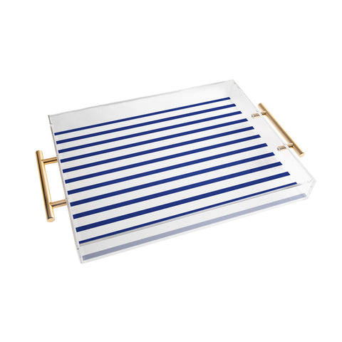 Holli Zollinger Nautical Stripe Acrylic Tray