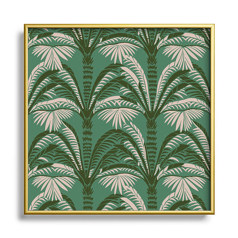 Holli Zollinger OASIS JADE Square Metal Framed Art Print