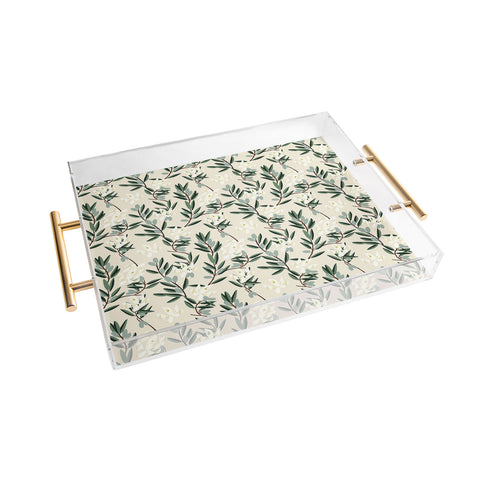 Holli Zollinger OLIVE BLOOM Acrylic Tray