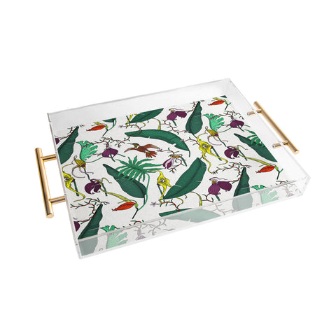 Holli Zollinger ORCHID GARDEN Acrylic Tray