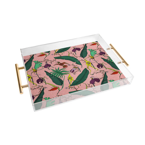 Holli Zollinger ORCHID GARDEN PINK Acrylic Tray