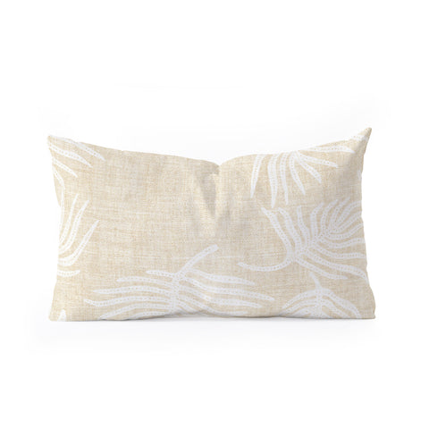 Holli Zollinger PALM LINEN Oblong Throw Pillow