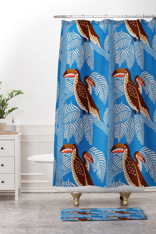 Holli Zollinger PALOMA TOUCAN BRIGHT Shower Curtain And Mat