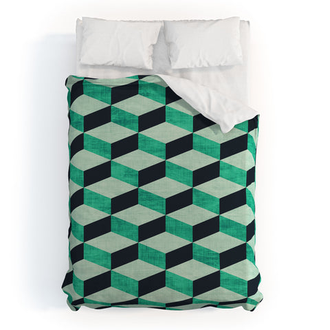Holli Zollinger PETRA SUGAR TEAL Duvet Cover