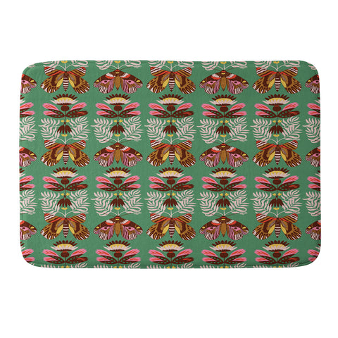 Holli Zollinger POMPA BUTTERFLY Memory Foam Bath Mat