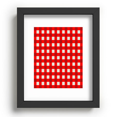 Holli Zollinger Red Gingham Recessed Framing Rectangle