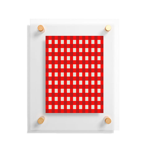 Holli Zollinger Red Gingham Floating Acrylic Print