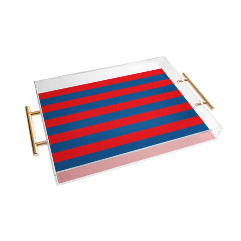 Holli Zollinger Rugby Stripe Acrylic Tray