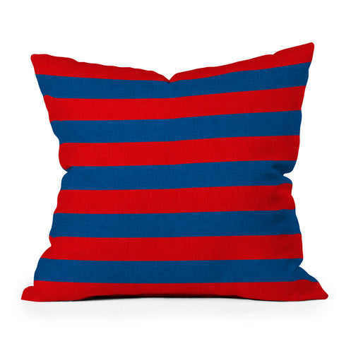 Holli Zollinger Rugby Stripe Outdoor Throw Pillow