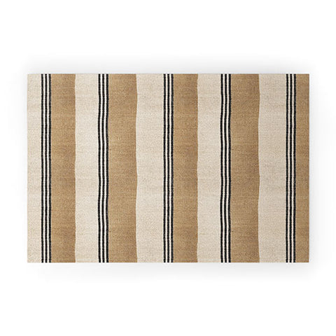 Holli Zollinger STELLA WEST SAND STRIPE Welcome Mat