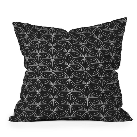 Holli Zollinger SUN TILE CHARCOAL Outdoor Throw Pillow