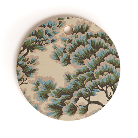 Holli Zollinger UMBRIA DUSK WOODS Cutting Board Round