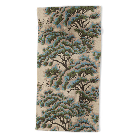 Holli Zollinger UMBRIA DUSK WOODS Beach Towel