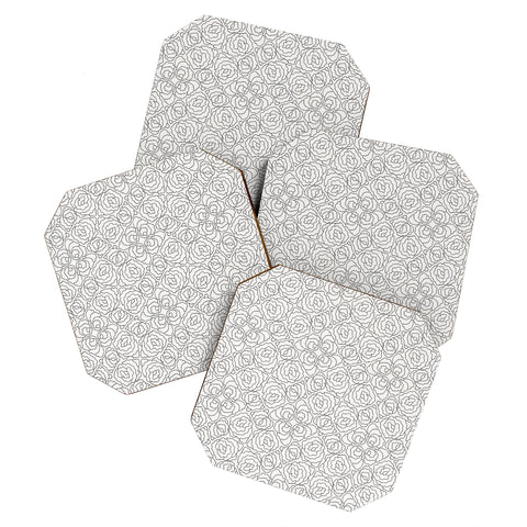 Holli Zollinger VELVET FLORAL Coaster Set