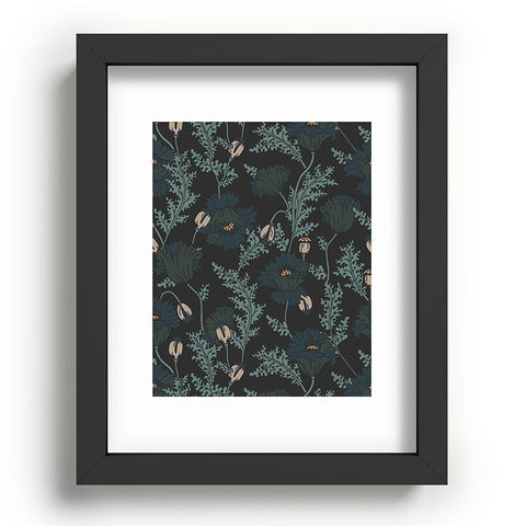 Holli Zollinger VERANDA MIDNIGHT POPPY Recessed Framing Rectangle