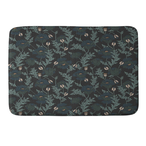 Holli Zollinger VERANDA MIDNIGHT POPPY Memory Foam Bath Mat