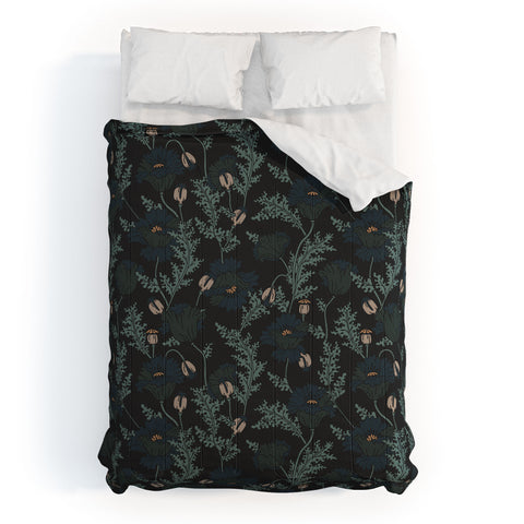Holli Zollinger VERANDA MIDNIGHT POPPY Comforter