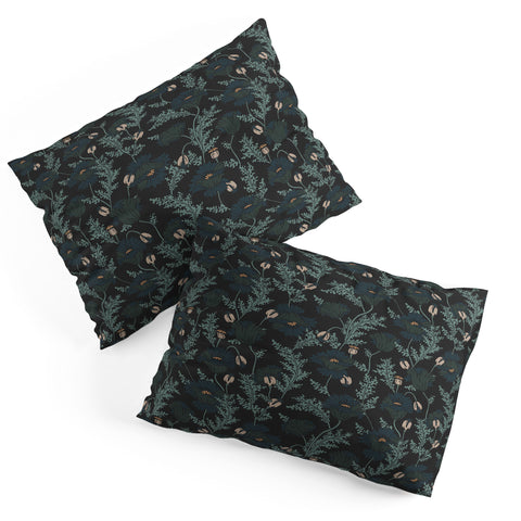 Holli Zollinger VERANDA MIDNIGHT POPPY Pillow Shams