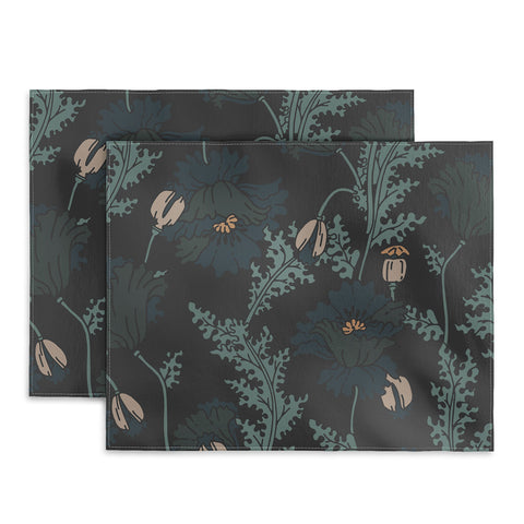 Holli Zollinger VERANDA MIDNIGHT POPPY Placemat