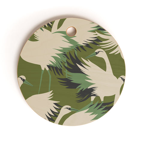 Holli Zollinger VERANDA SWAN Cutting Board Round
