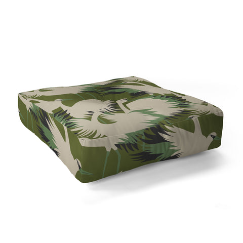 Holli Zollinger VERANDA SWAN Floor Pillow Square