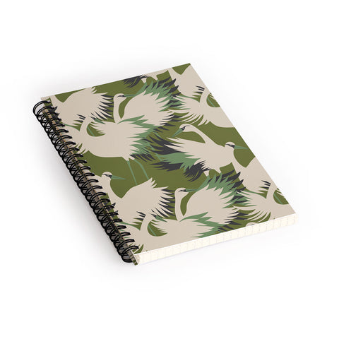 Holli Zollinger VERANDA SWAN Spiral Notebook