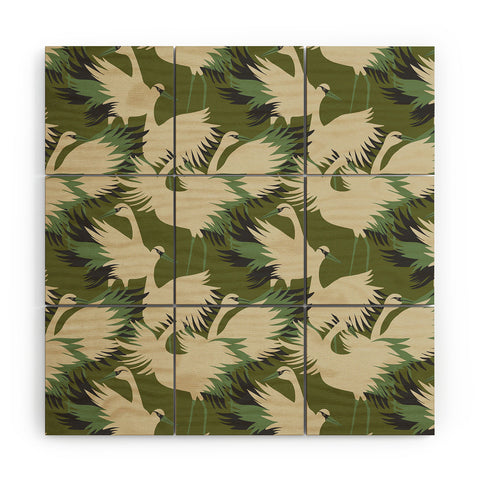 Holli Zollinger VERANDA SWAN Wood Wall Mural