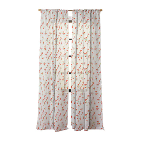 Holli Zollinger VINTAGE FLORAL Holli Zollinger Sheer Window Curtain