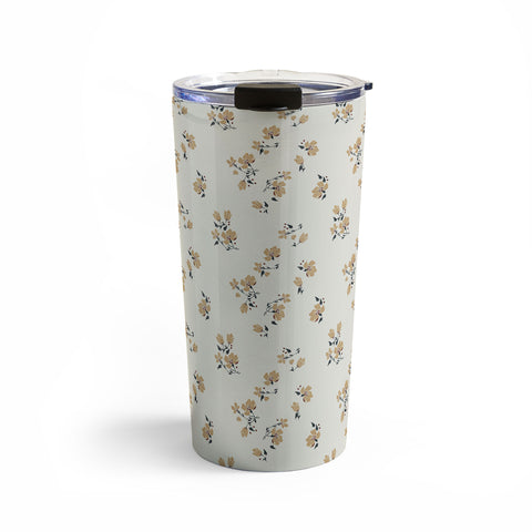 Holli Zollinger VINTAGE FLORAL NEUTRAL Travel Mug
