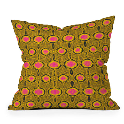 Holli Zollinger Zebrini Tribal Mambo Outdoor Throw Pillow