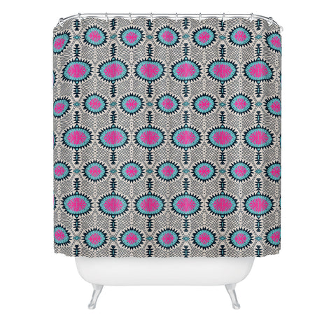 Holli Zollinger Zebrini Tribal Samba Shower Curtain