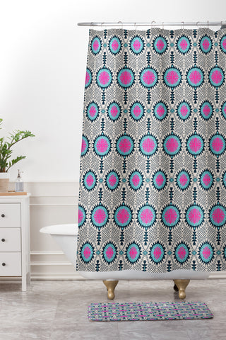 Holli Zollinger Zebrini Tribal Samba Shower Curtain And Mat