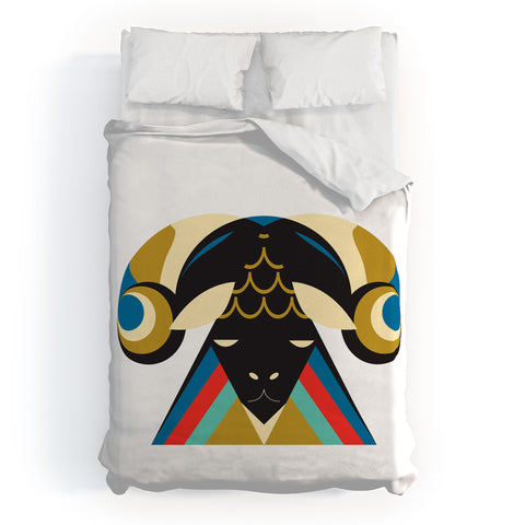 Holli Zollinger ZODIAC ARIES Duvet Cover